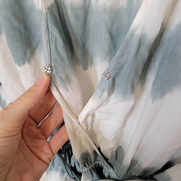 Lulus Tie Dye Maxi Dress Blue Extra Small - Picture 10 of 11